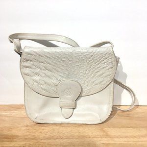 Charles Jourdan Vintage White Leather Bag--Made in Italy